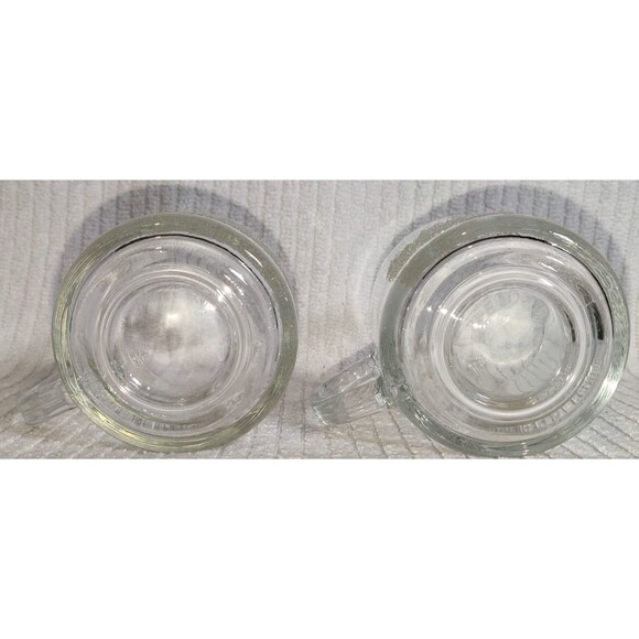 Vintage Libbey Glass Frosty Pines textured Whiskey, Coffee Mug excellent cond. - Picture 10 of 14